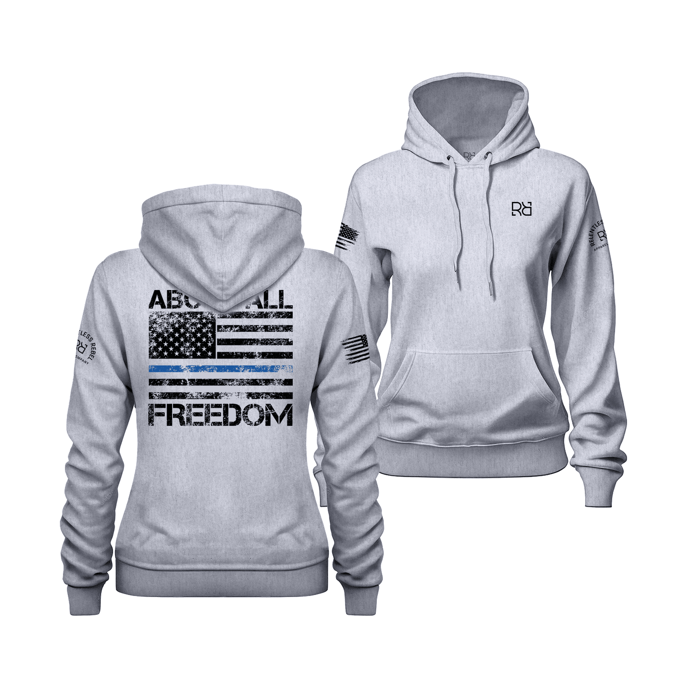 Above All -  Freedom | Blue Stripe | Women's Hoodie