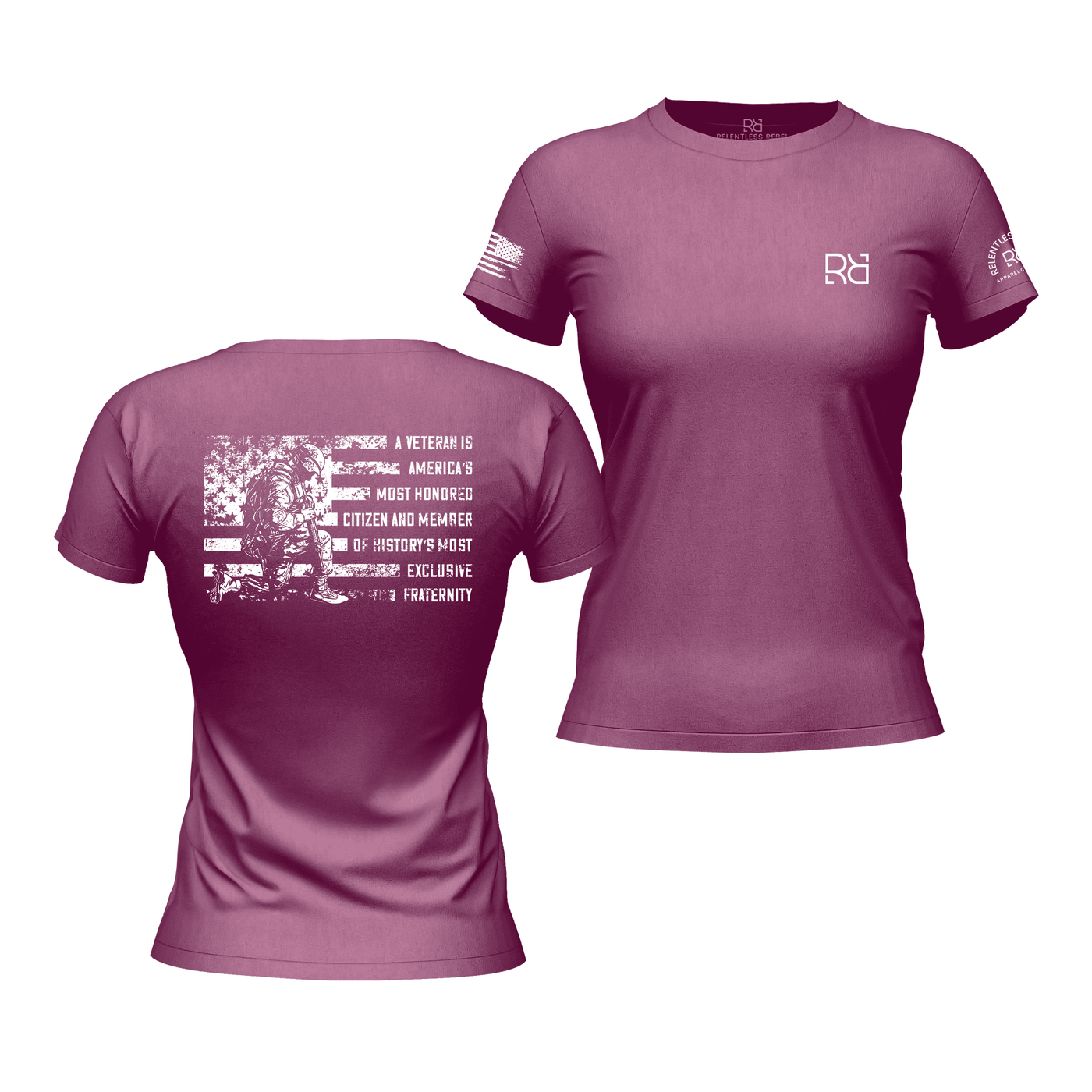 A Veteran... Heather Magenta Women's Tee