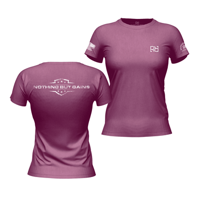 Nothing But Gains Heather Magenta Women's Tee