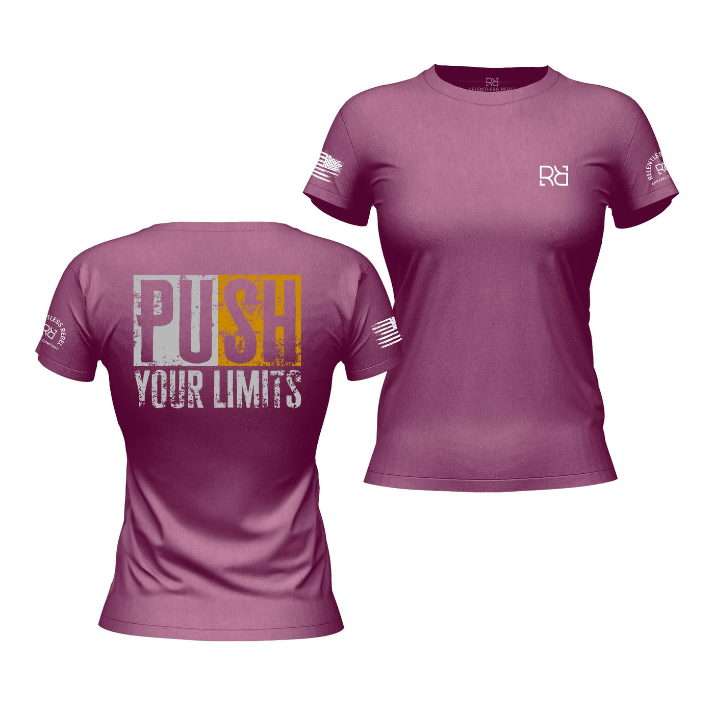 Push Your Limits Heather Magenta Women's Tee