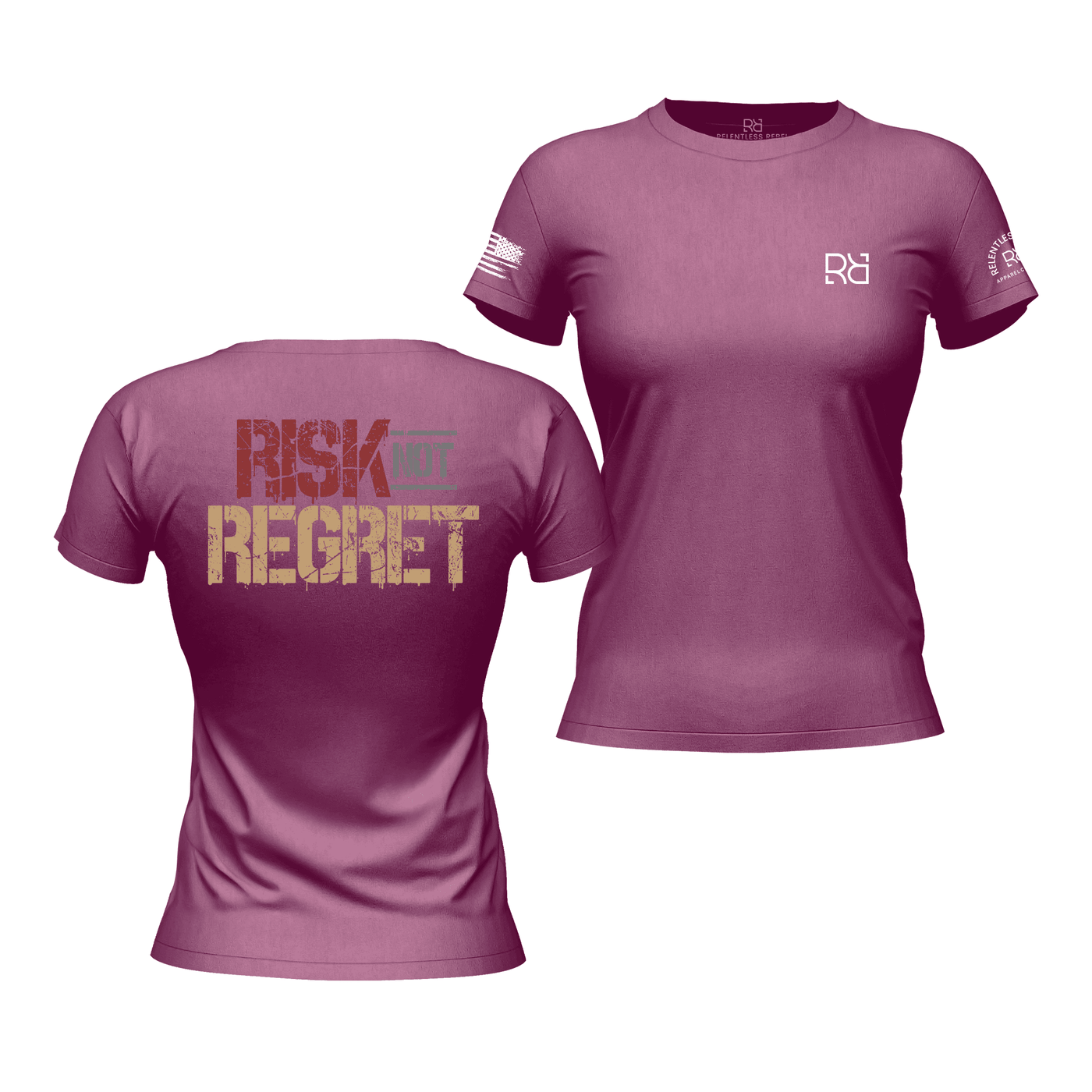 Risk Not Regret Heather Magenta Women's Tee