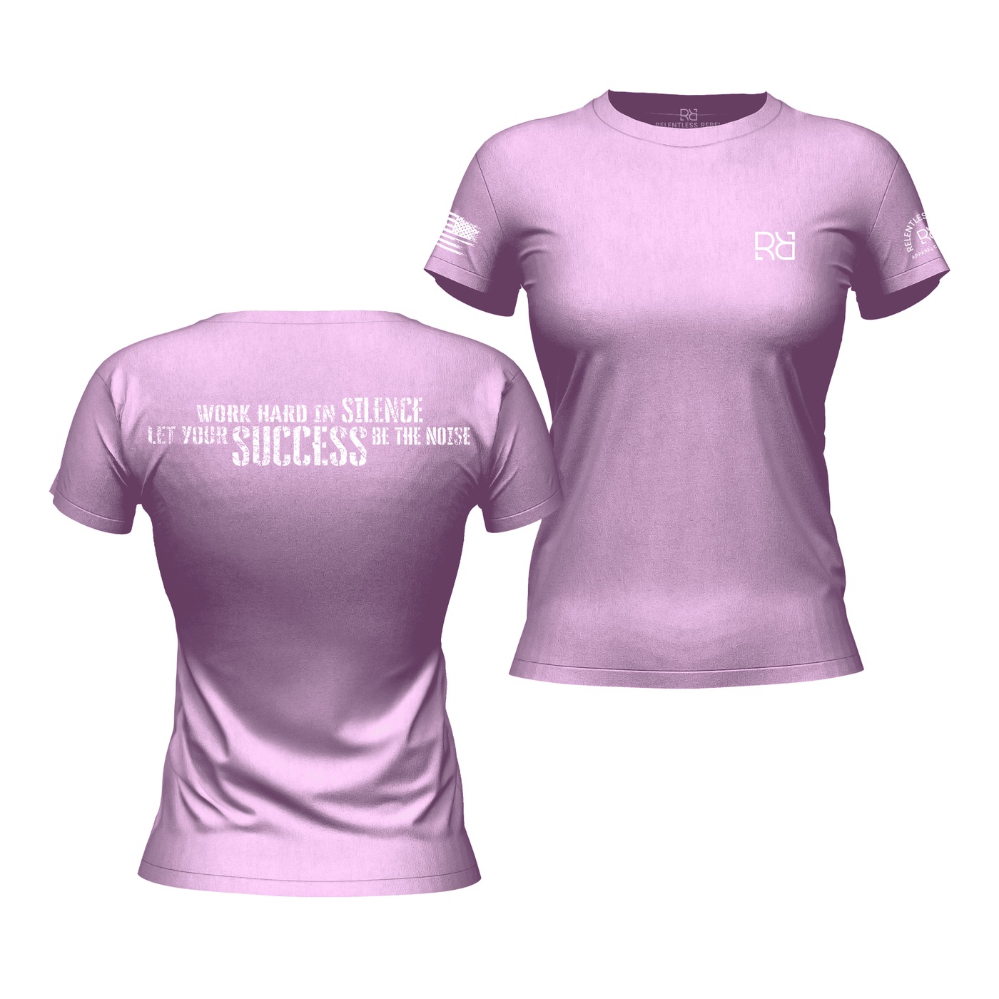 Work Hard in Silence Prism Lilac Women's Tee