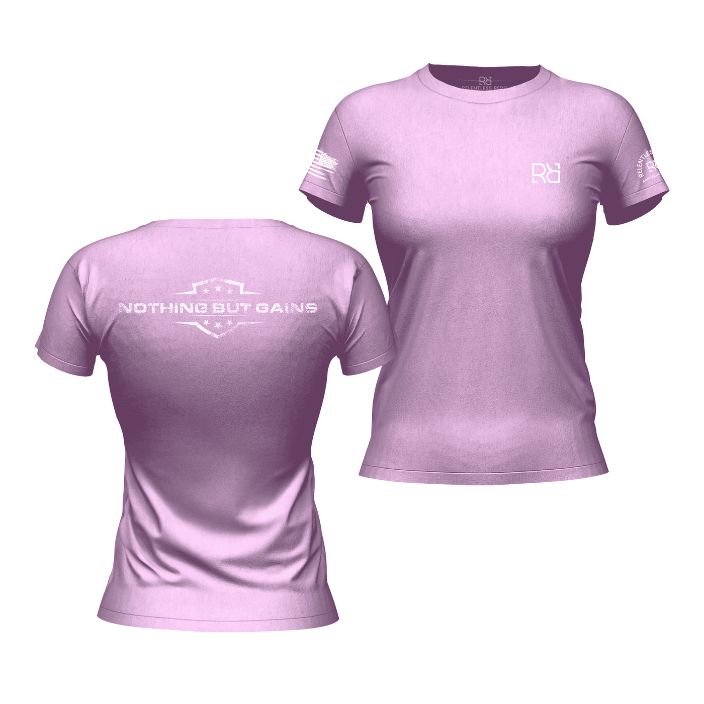 Nothing But Gains Heather Prism Lilac Women's Tee