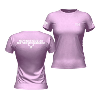 Keep Your Squats Low Heather Prism Lilac Women's Tee