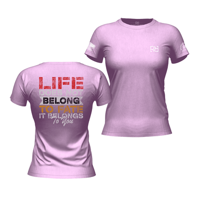 Life Does Not Belong to Fate Heather Prism Lilac Women's Tee