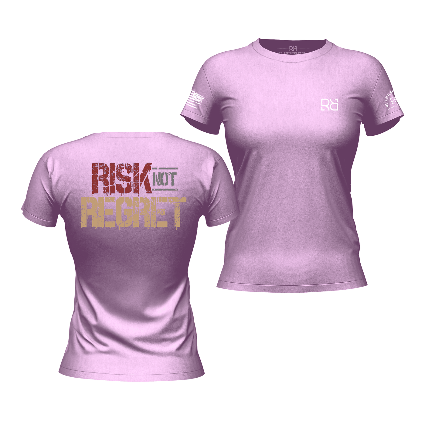 Risk Not Regret Heather Prism Lilac Women's Tee