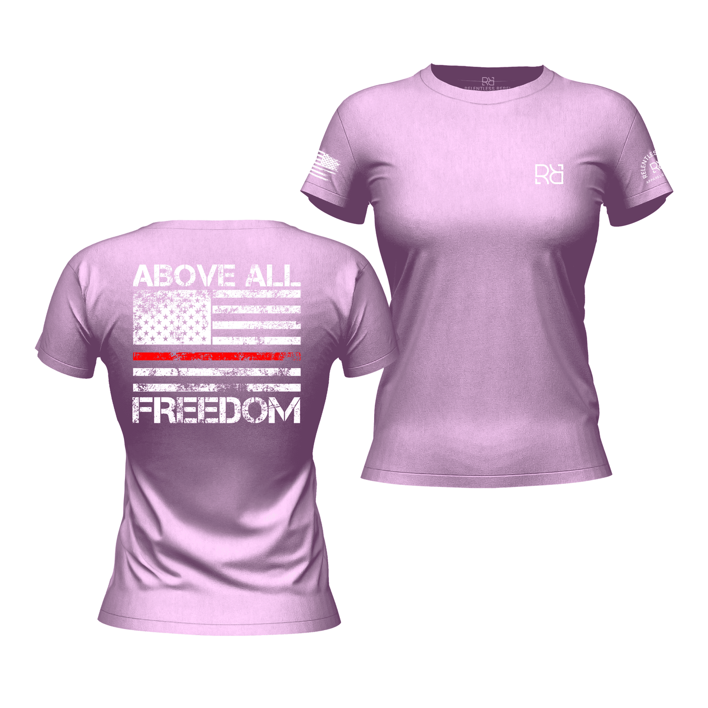 Above All Freedom Heather Prism Lilac Women's Tee