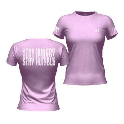 Stay Hungry Stay Humble Heather Prism Lilac Women's Tee