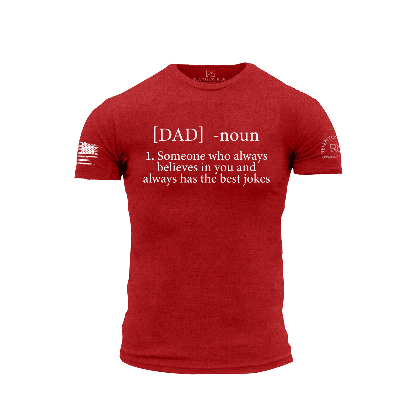 Dad - Defined Heather Red Men's Tee