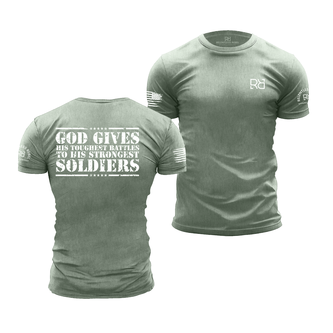 God Gives Heather Sage Men's Tee