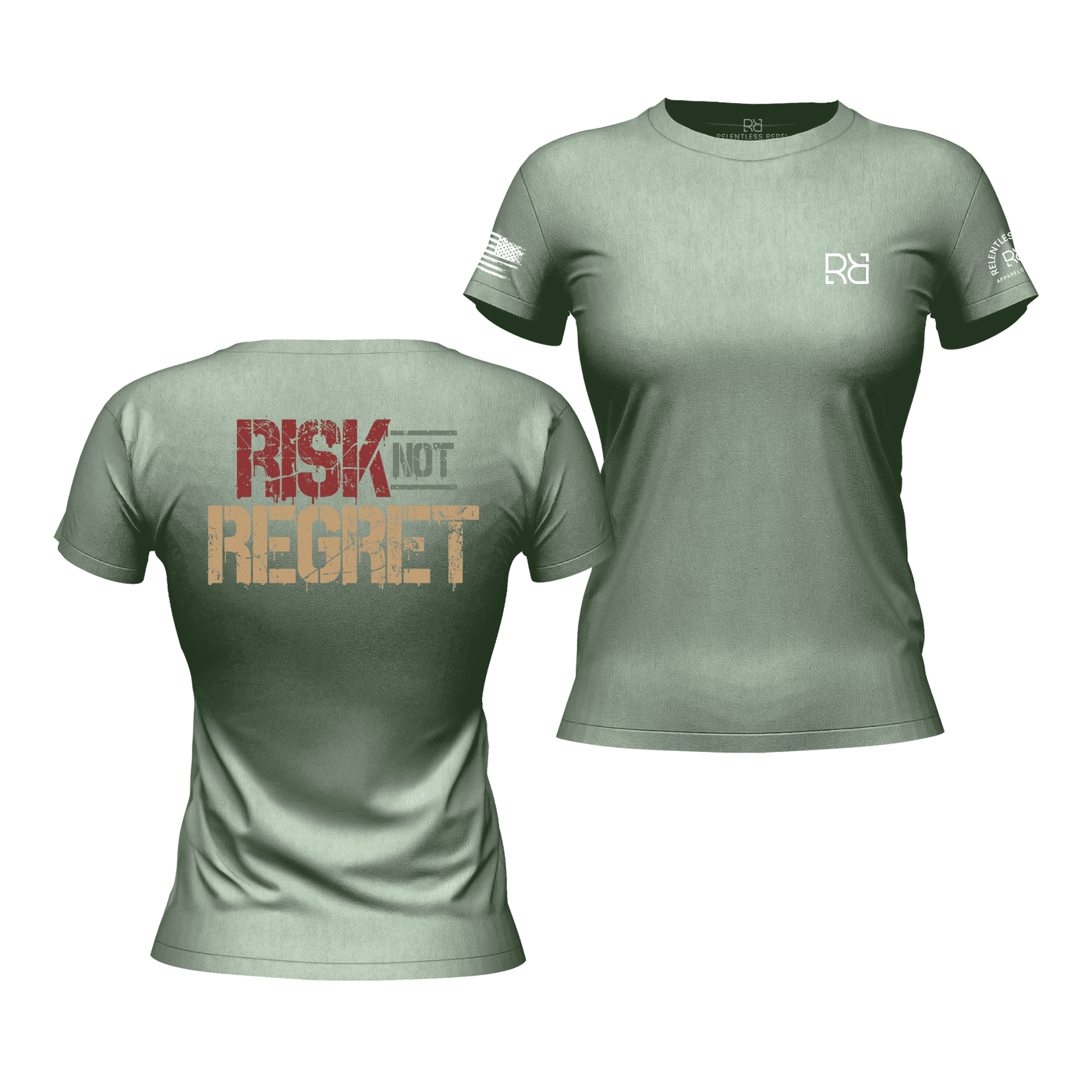 Risk Not Regret Heather Sage Women's Tee