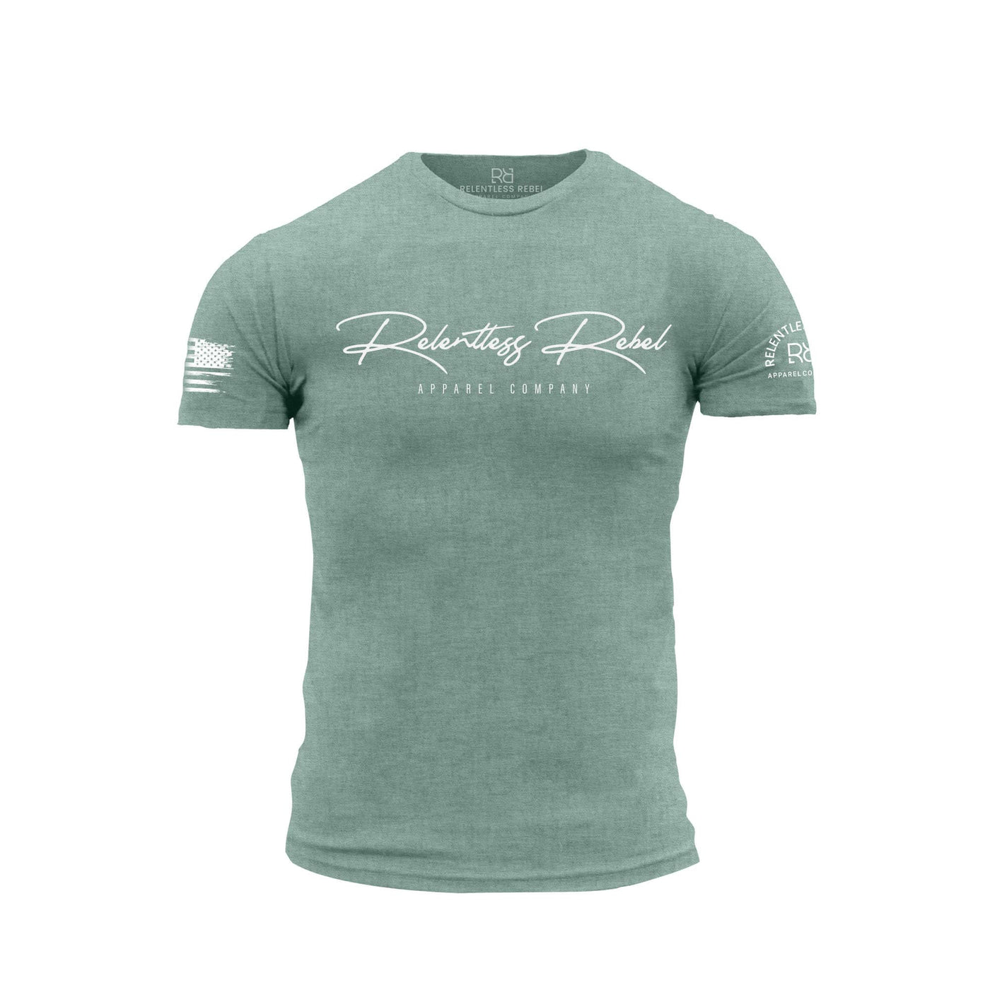 Heather Sage Relentless Rebel Apparel Men's Tee