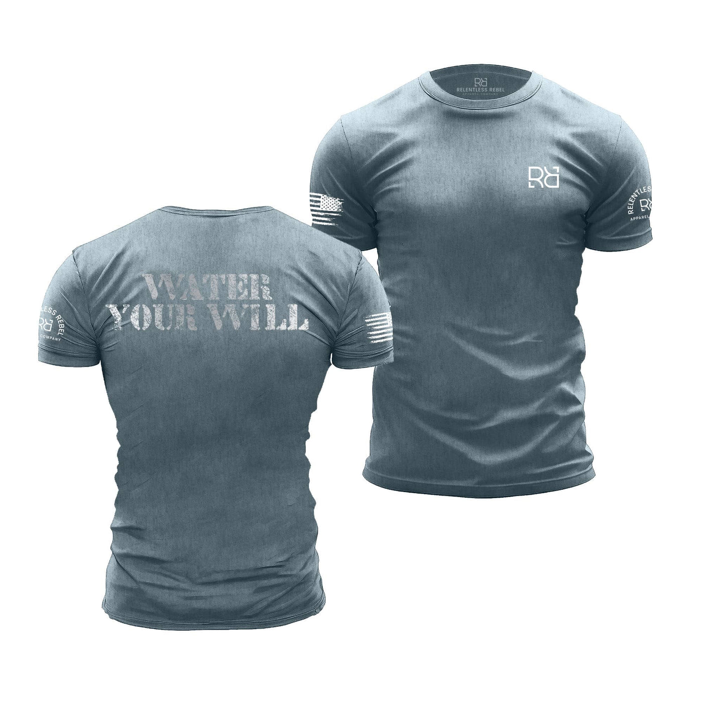 Heather Slate Water Your Will | Premium Men's Tee