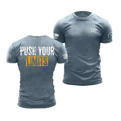 Heather Slate Push Your Limits | Premium Men's Tee