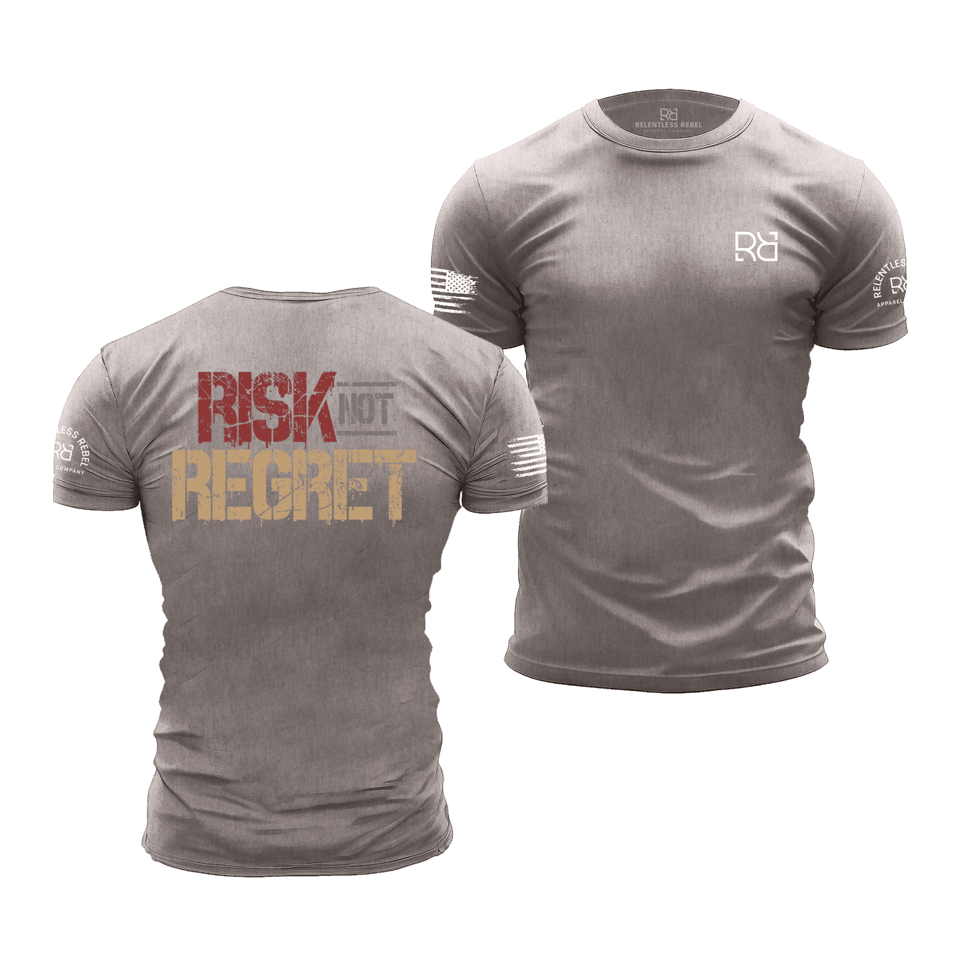 Heather Stone Risk Not Regret | Premium Men's Tee