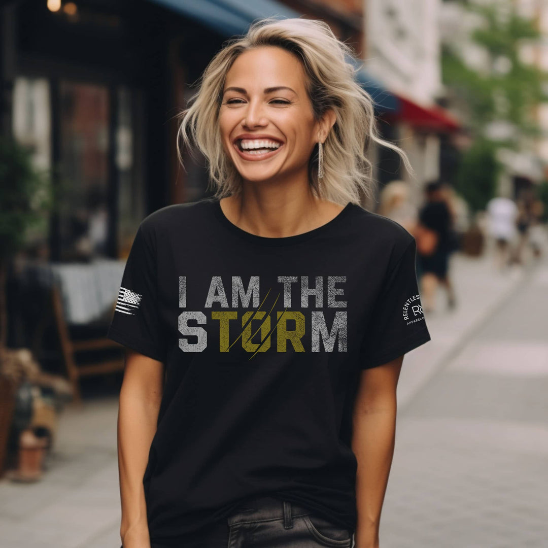 I Am The Storm® | Front | Premium Women's Tee – Relentless Rebel