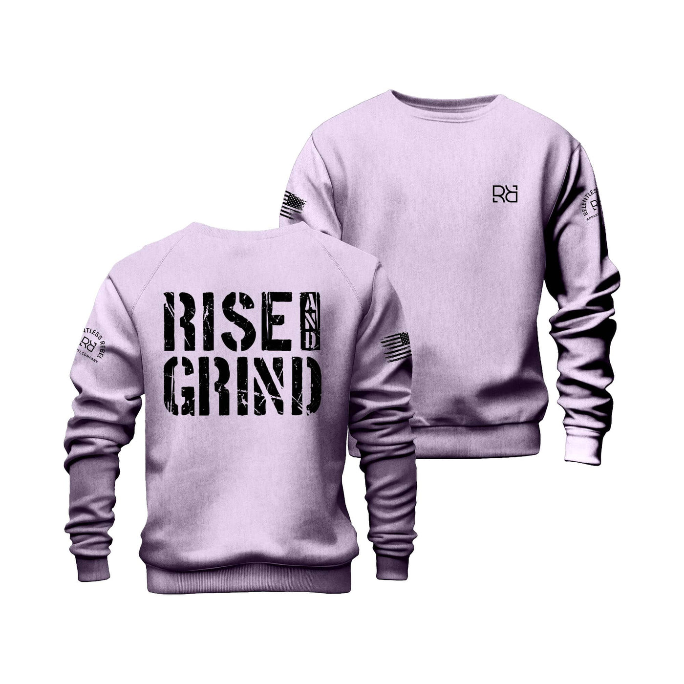 Lavender Rise and Grind Crew Neck Sweatshirt