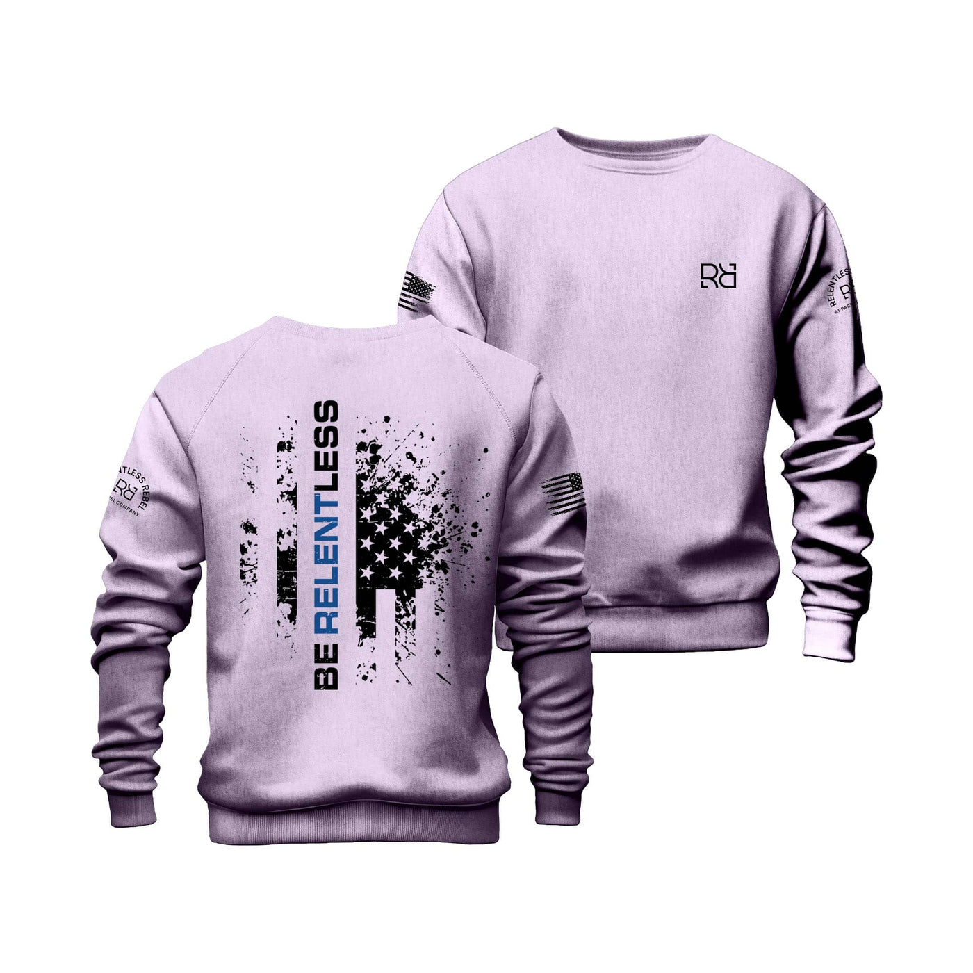 Lavender Be Relentless Law Enforcement Edition Crew Neck Sweatshirt