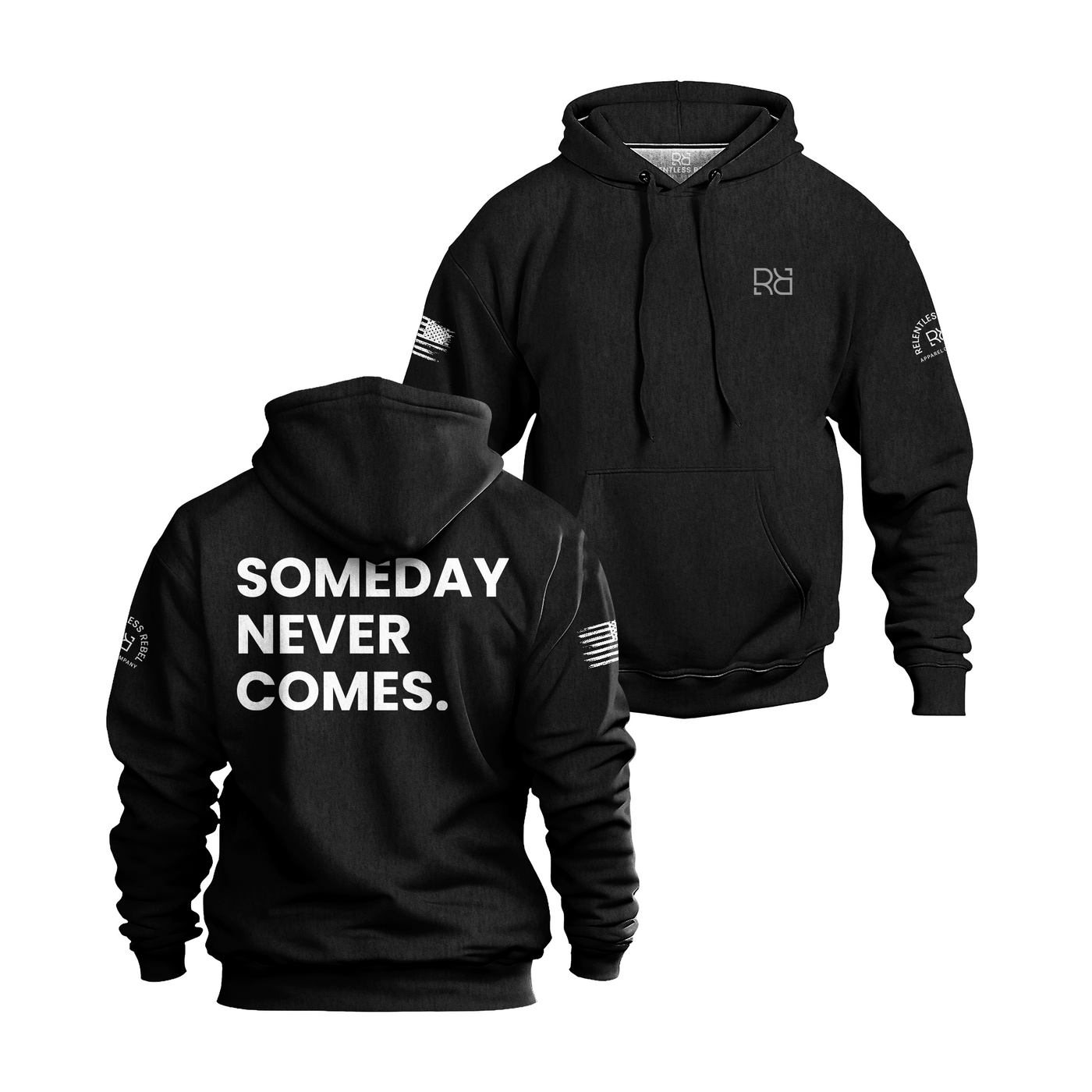 Black Someday Never Comes Men's Hoodie