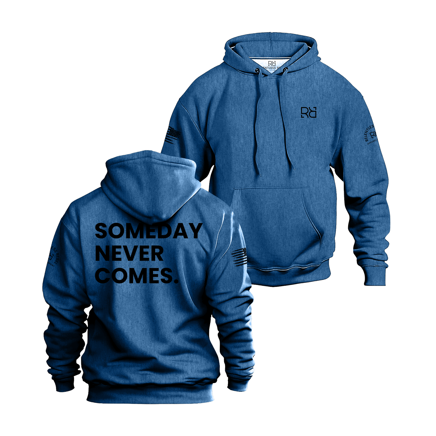 Royal Heather Someday Never Comes Men's Hoodie