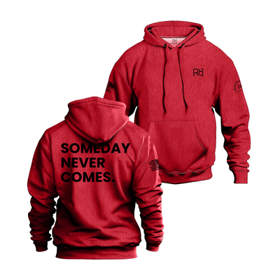 Rebel Red Someday Never Comes Men's Hoodie