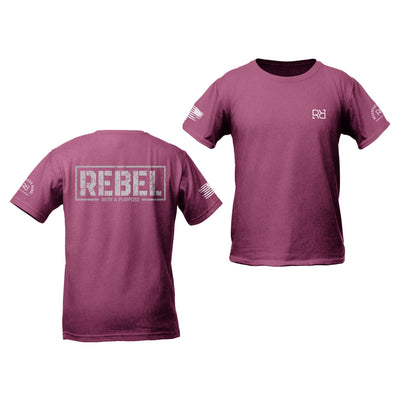 Magenta Rebel with a Purpose Youth Tee