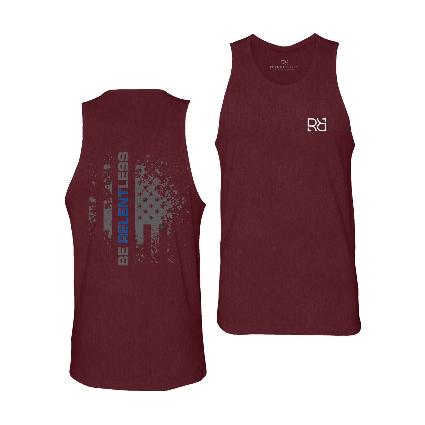 Maroon Be Relentless Law Enforcement Edition Men's Tank Top