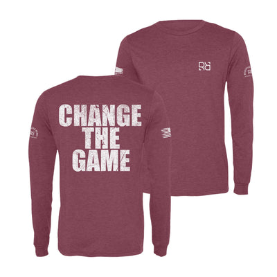 Maroon Change the Game Men's Long Sleeve