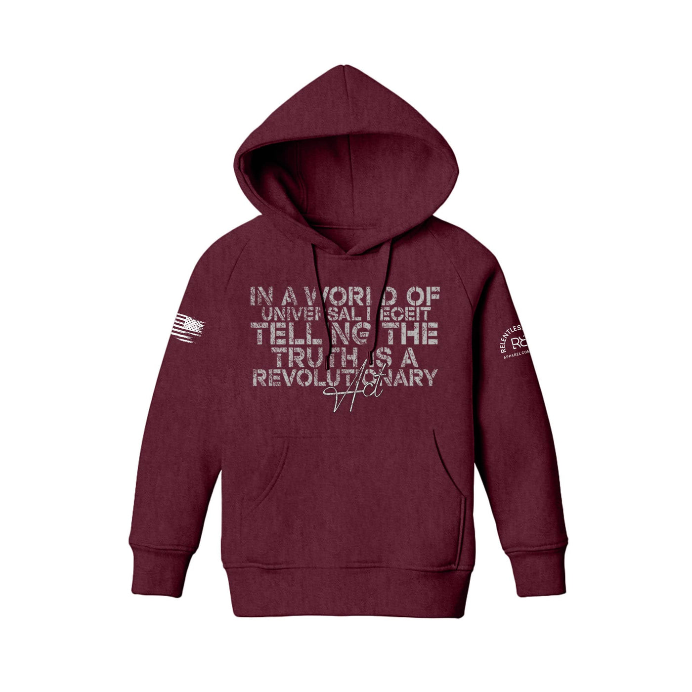 Maroon In A World of Universal Deceit Youth Hoodie