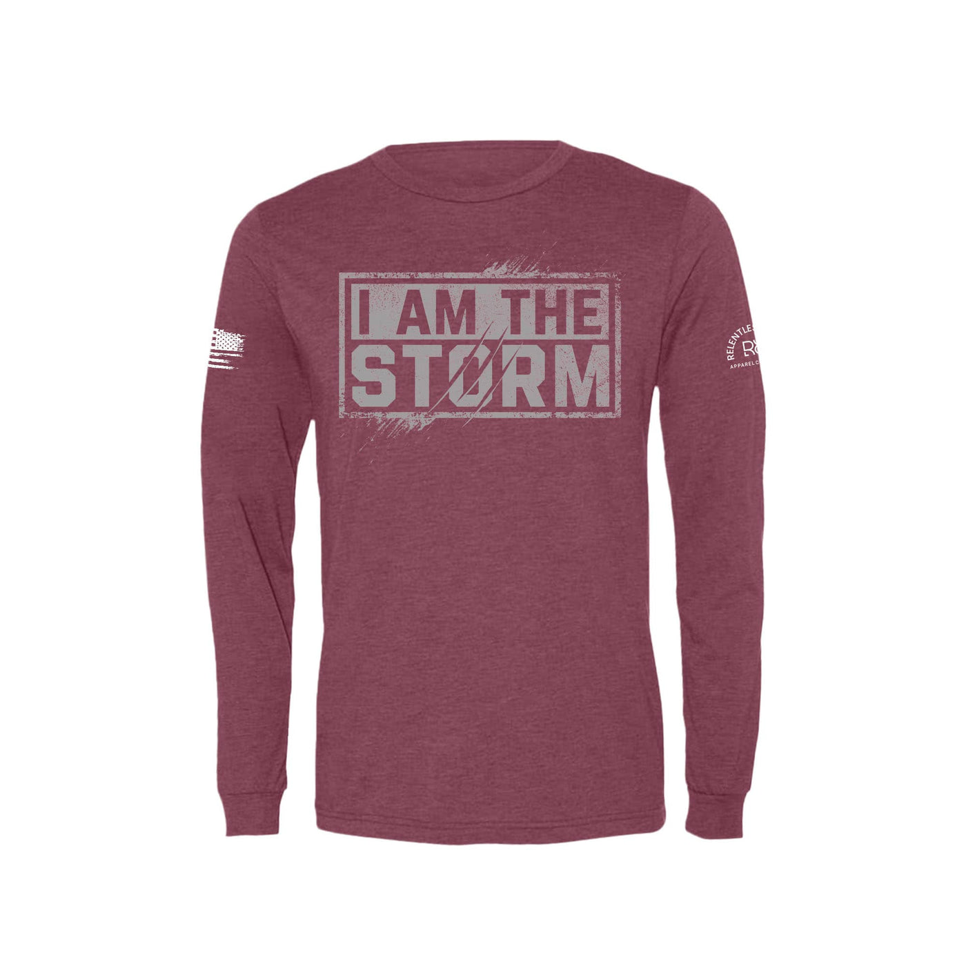 I Am The Storm® | 2 | Front | Men's Triblend Long Sleeve