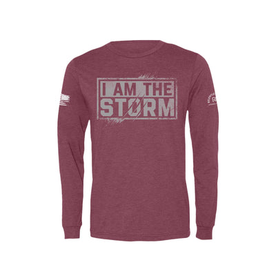 I Am The Storm® | 2 | Front | Men's Triblend Long Sleeve