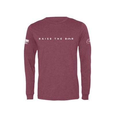 Maroon Raise the Bar Men's Long Sleeve