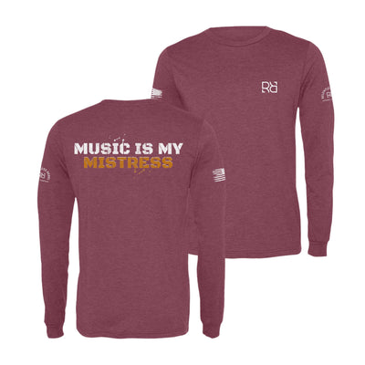 Maroon Music is my Mistress Men's Long Sleeve