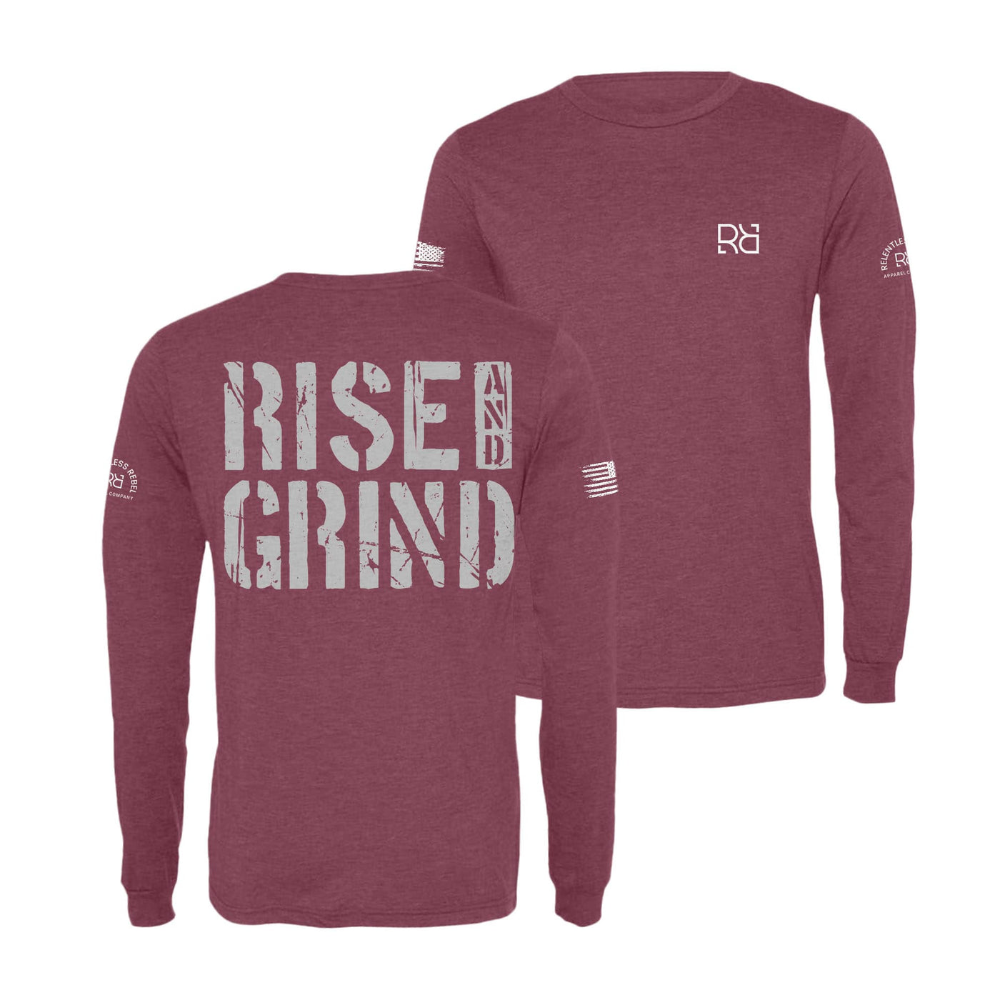 Maroon Rise and Grind Long Sleeve Shirt