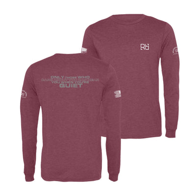 Maroon Only Those Who Care Men's Long Sleeve