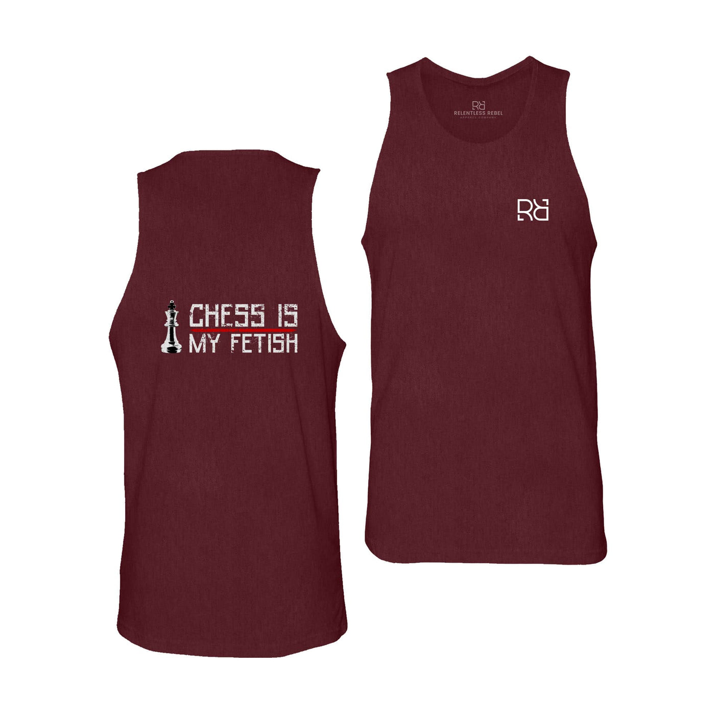 Maroon Chess is My Fetish Back Design Tank