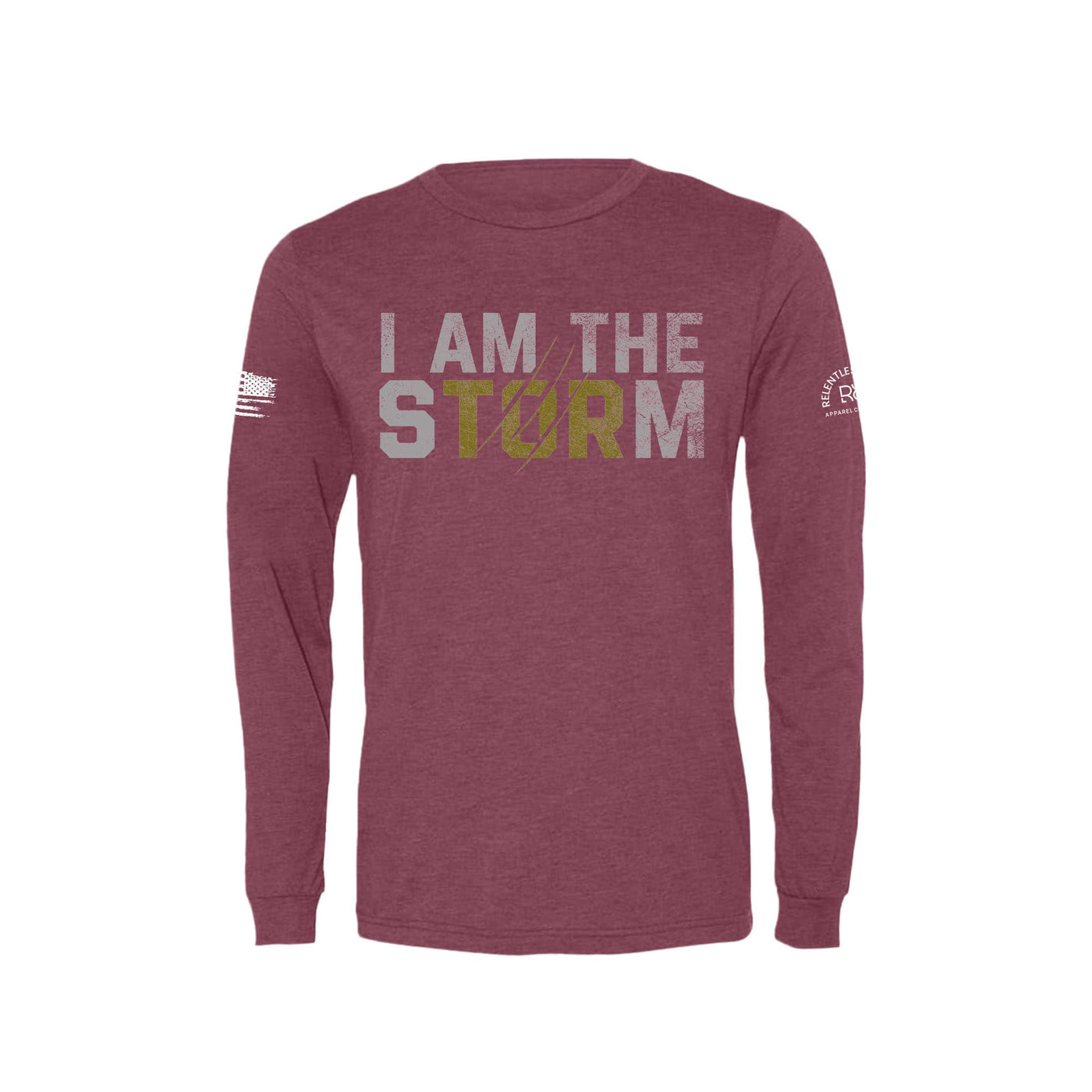 Maroon I Am The Storm Men's Long Sleeve