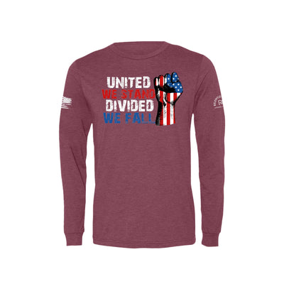 Maroon United We Stand Men's Long Sleeve Tee