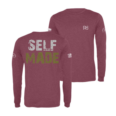 Maroon Self Made Men's Dri Fit Long Sleeve