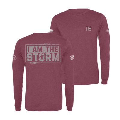 Maroon I Am The Storm Long Sleeve Shirt