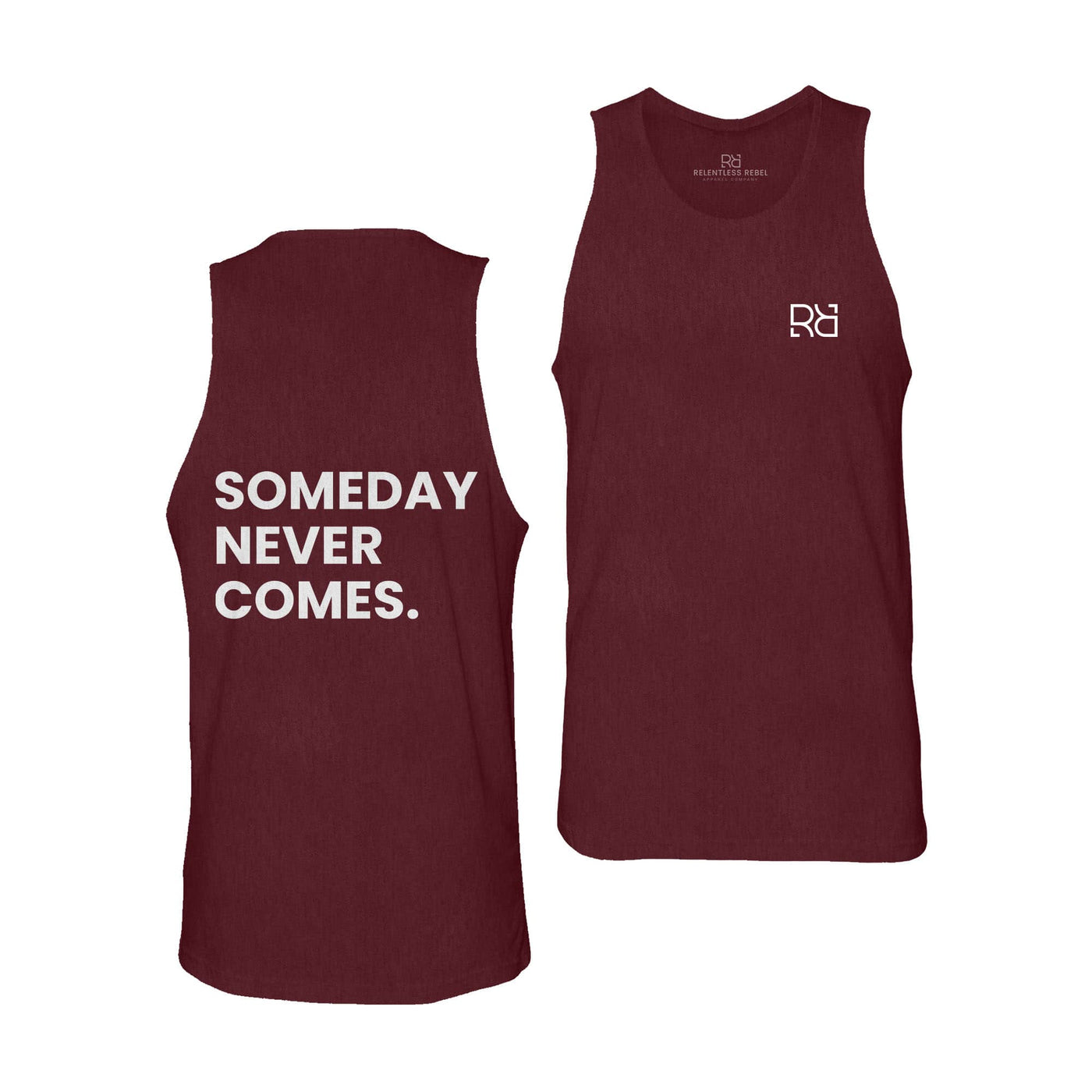 Maroon Someday Never Comes Men's Tank