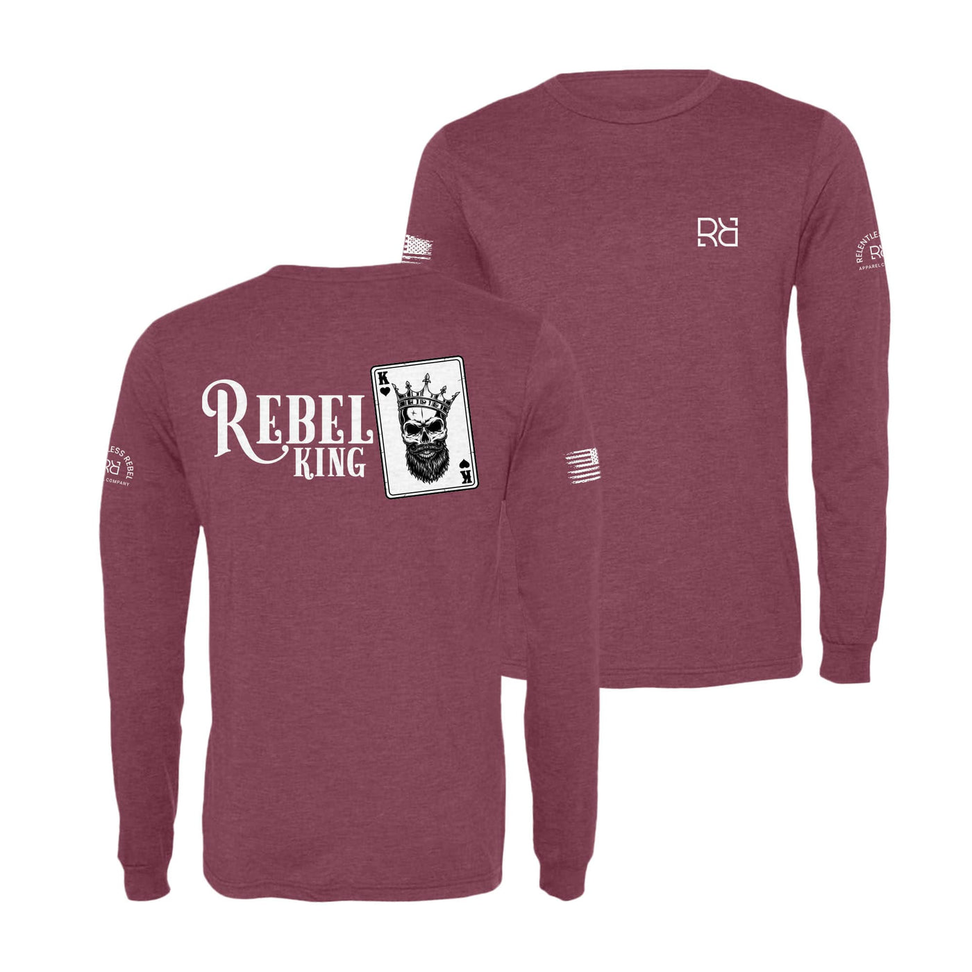 Maroon Rebel King Men's Long Sleeve