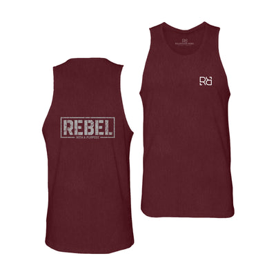 Maroon Rebel With A Purpose Men's Tank Top