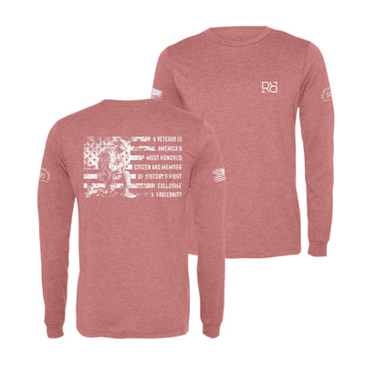 Mauve A Veteran Men's Long Sleeve