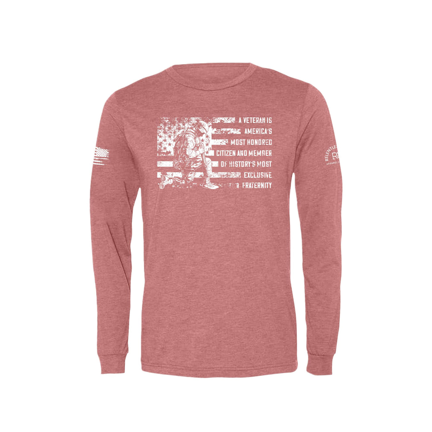 Mauve A Veteran Men's Long Sleeve Tee