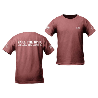 Mauve Take the Risk or Lose the Chance Youth Tee