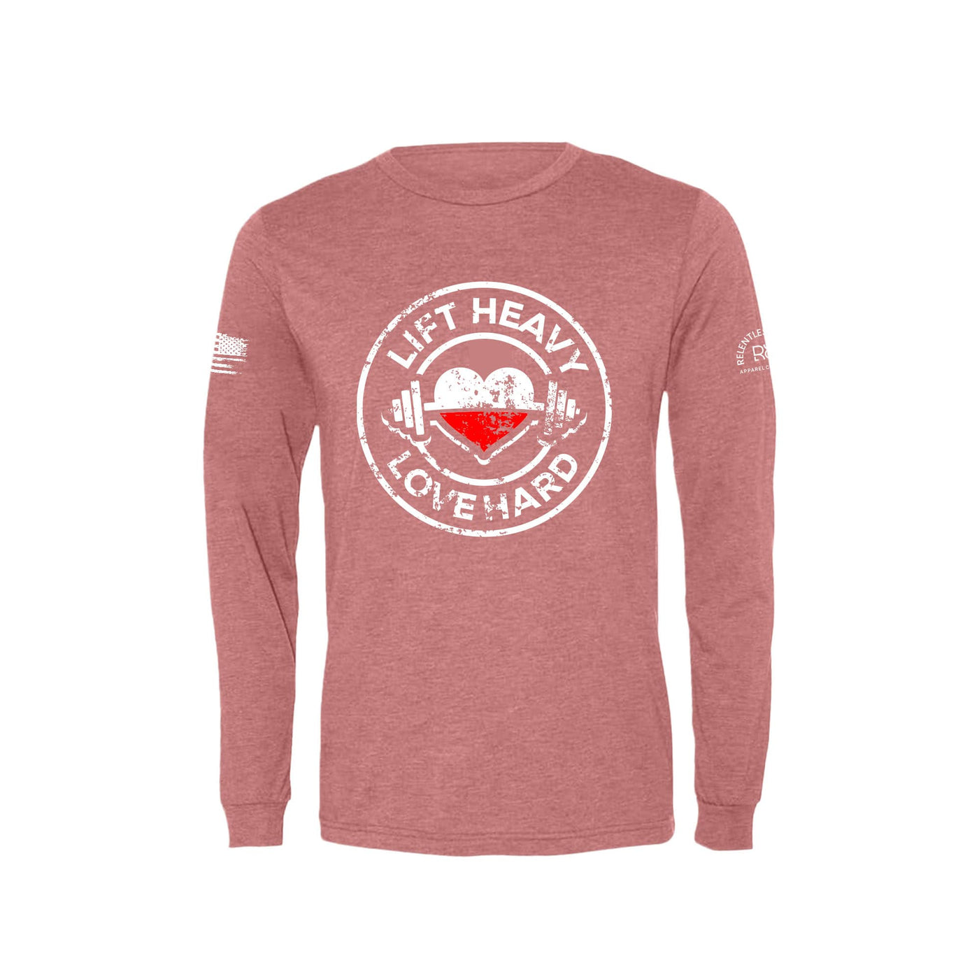 Mauve Lift Heavy Love Hard Men's Long Sleeve