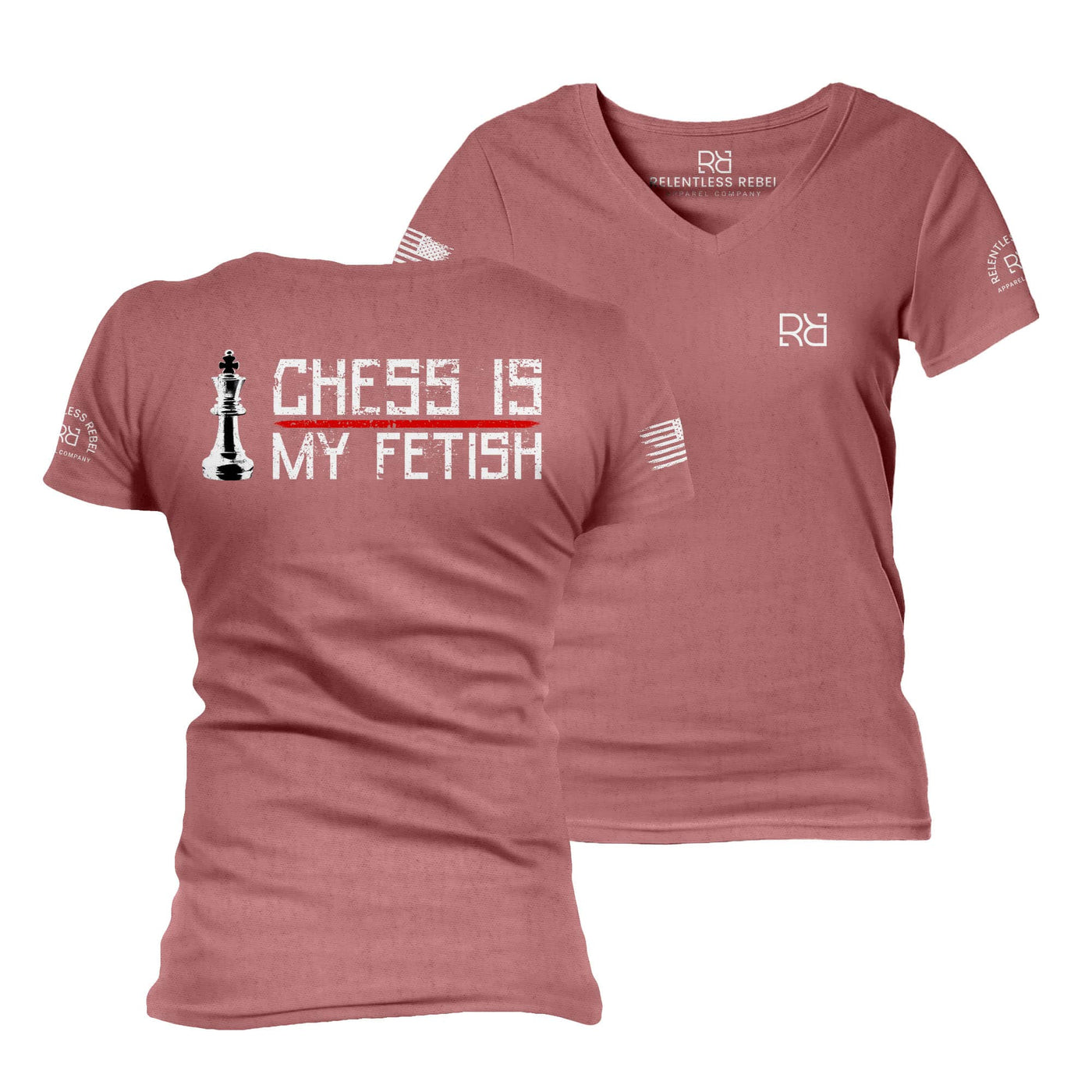 Mauve Chess is my Fetish Women's V-Neck Tee