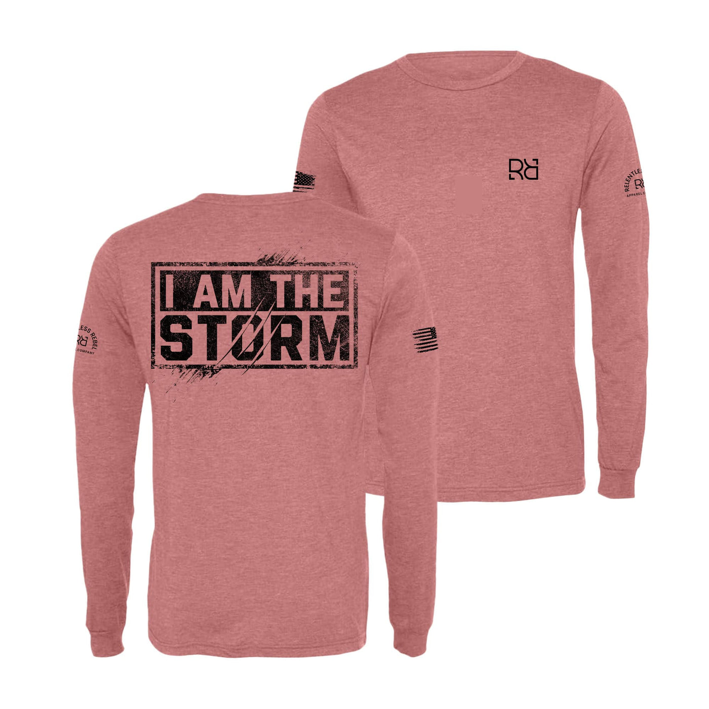 Mauve I Am The Storm Long Sleeve Shirt