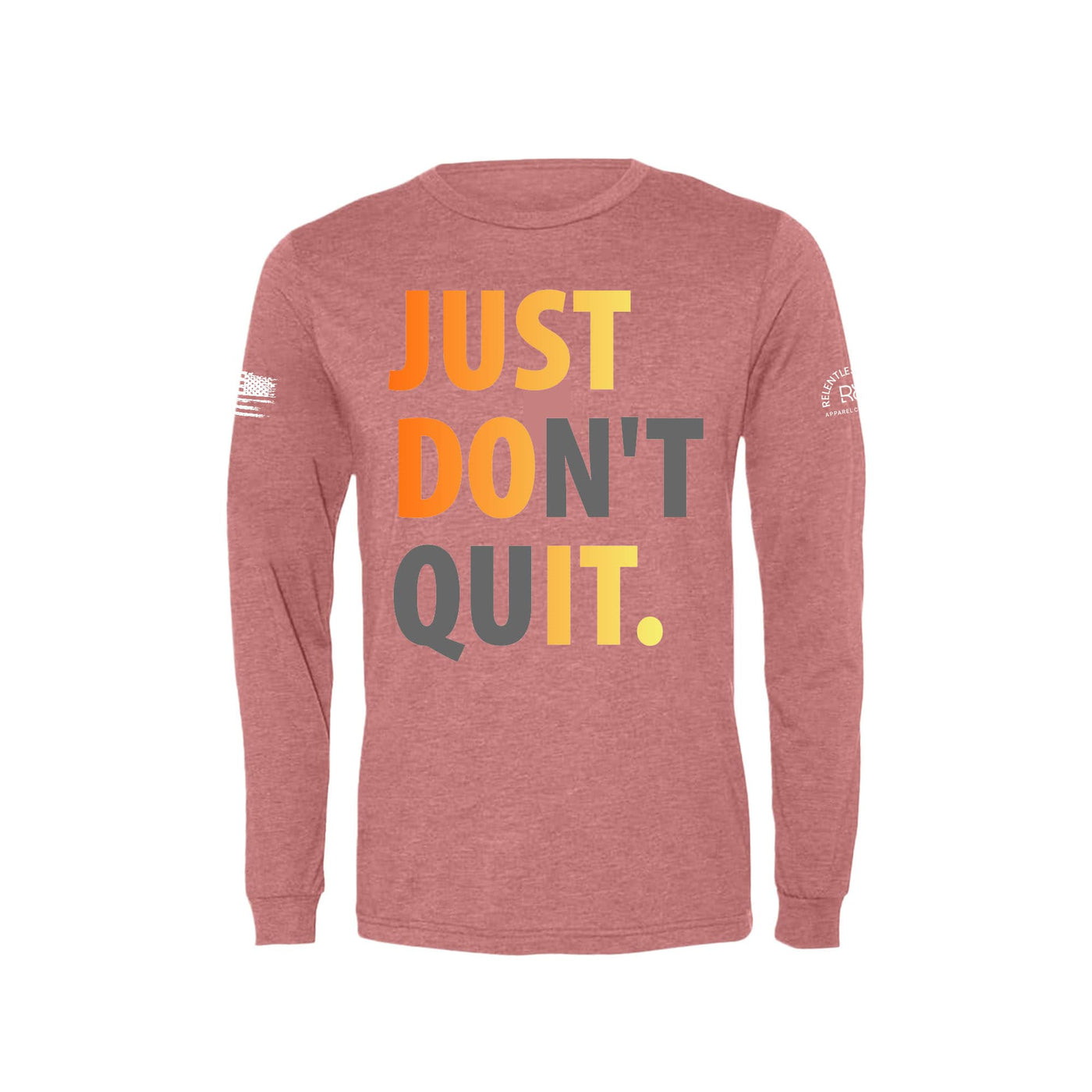 Just Don't Quit | Front | Men's Triblend Long Sleeve